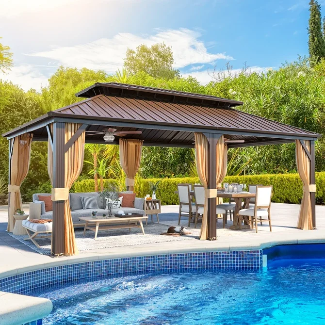 EROMMY 12x20 Hardtop Gazebo