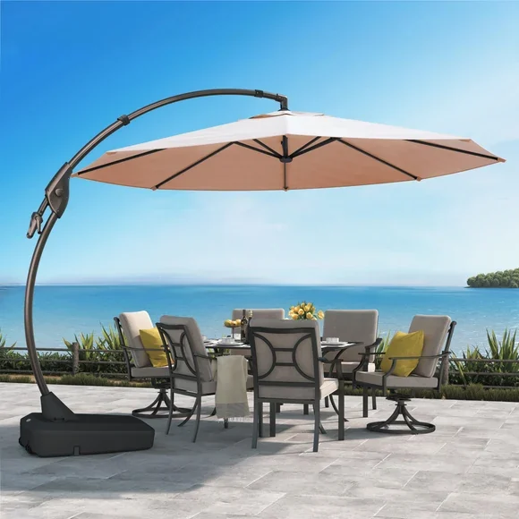Grand Patio 12 FT Deluxe NAPOLI SUNBRELLA Cantilever