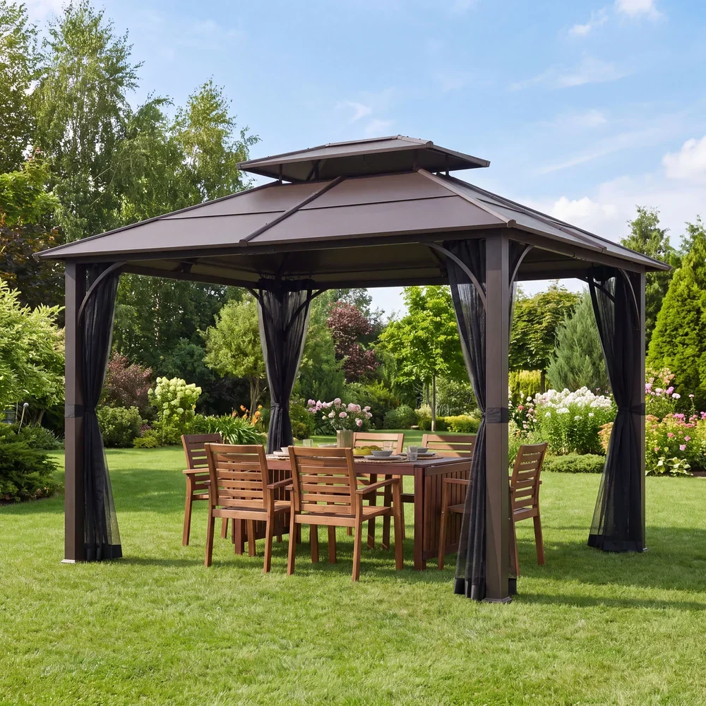 Sunjoy Summit Classic Hardtop Gazebo 10x12